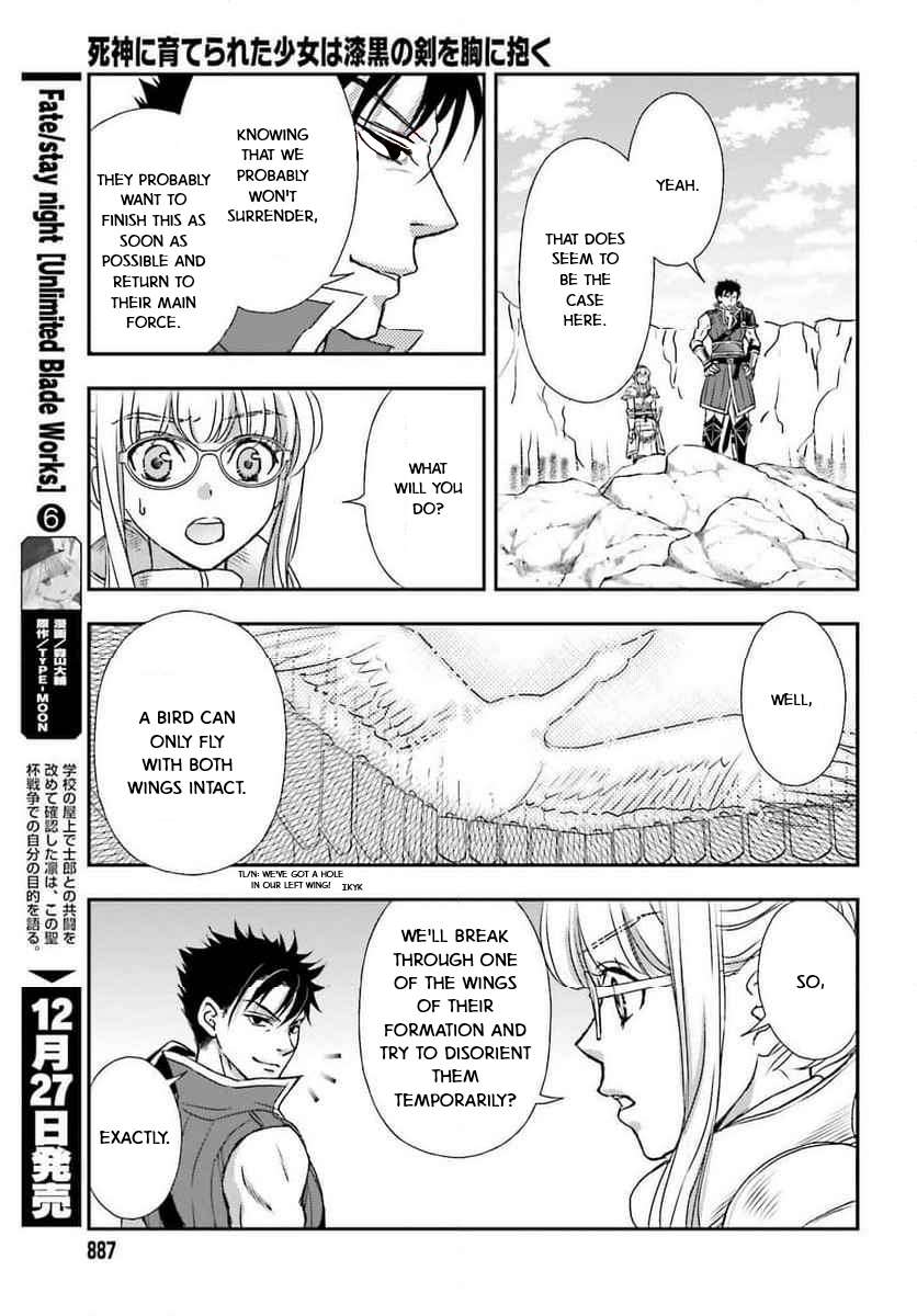 Shinigami ni Sodaterareta Shoujo wa Shikkoku no Tsurugi wo Mune ni Idaku Chapter 49 11